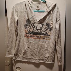 California Love Hoodie with Bear Graphic